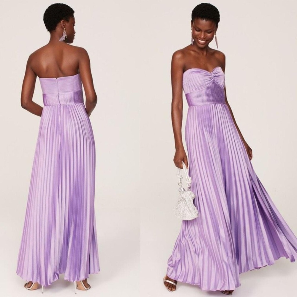Amur Stef pleated purple gown 6/8